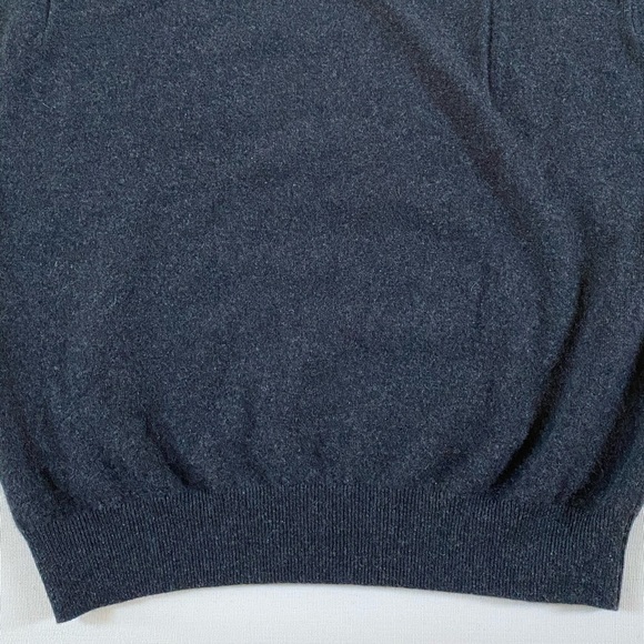 HATHAWAY PLATINUM MEN’S 100% CASHMERE PULLOVER SWEATER ARGYLE V-NECK SIZE L - Picture 13 of 16